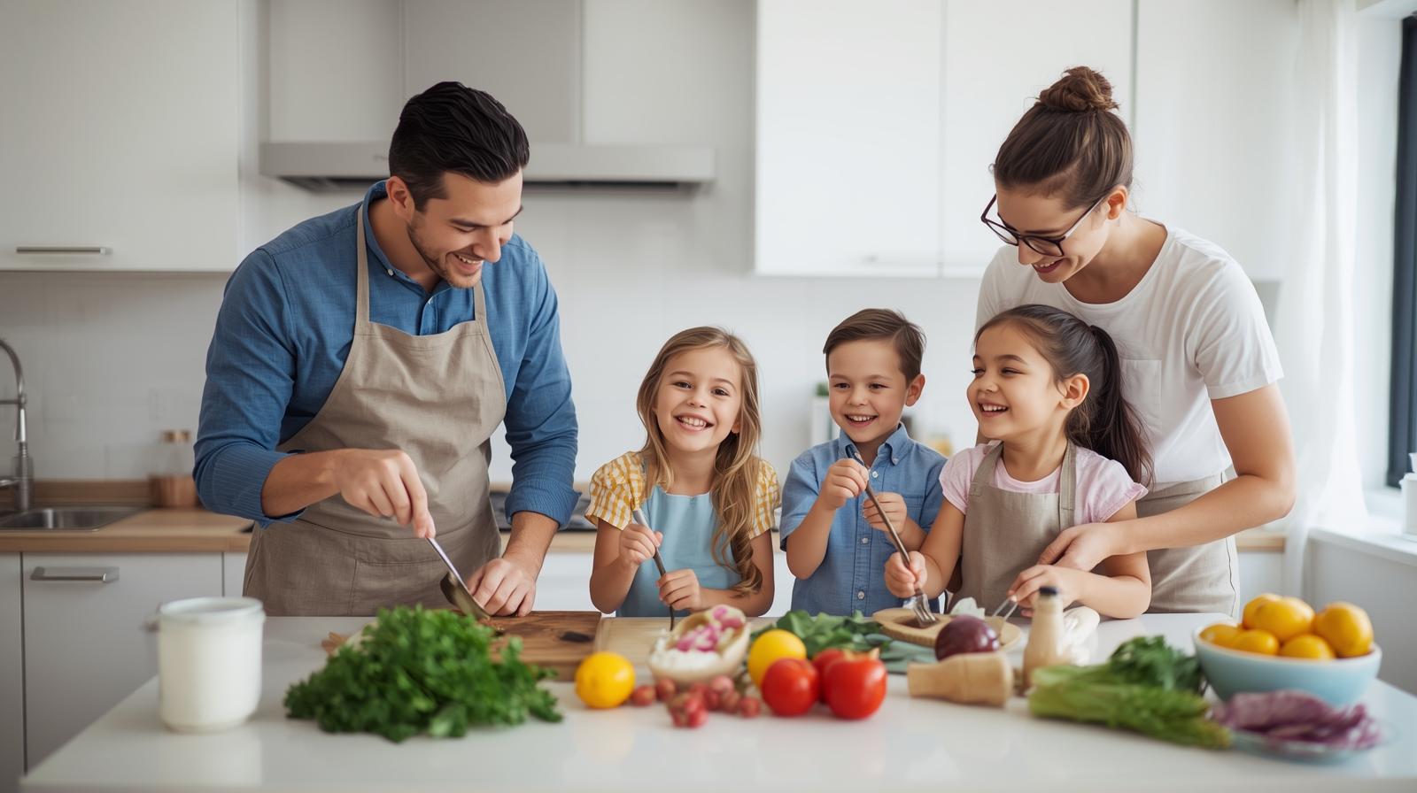 an -image -of- parents -having -fun- with -kids -in -the- kitchen- cooking -balancing -screen- time -with -real- play